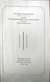 PERATURAN KALURAHAN GIRISUKO NOMOR  3 TAHUN 2024